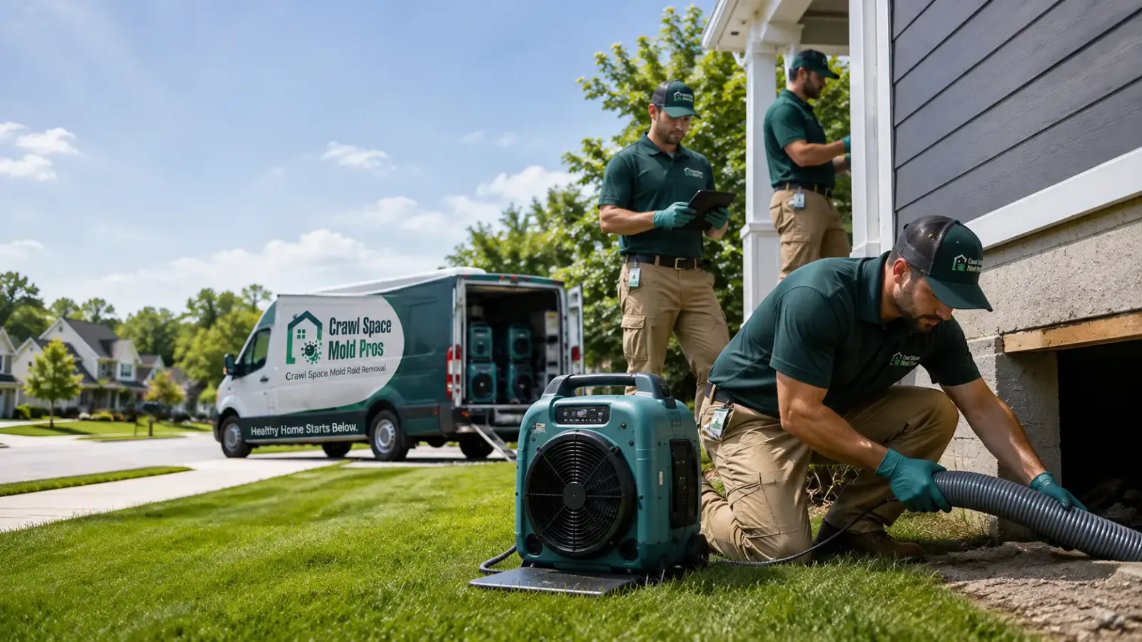 Crawl Space Mold Removal in Columbus, WI